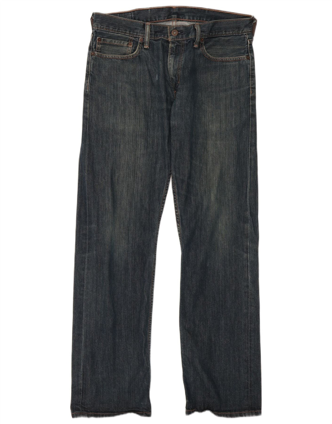 Levi's Mens 514 Straight Jeans W34 L32 Navy Blue Cotton