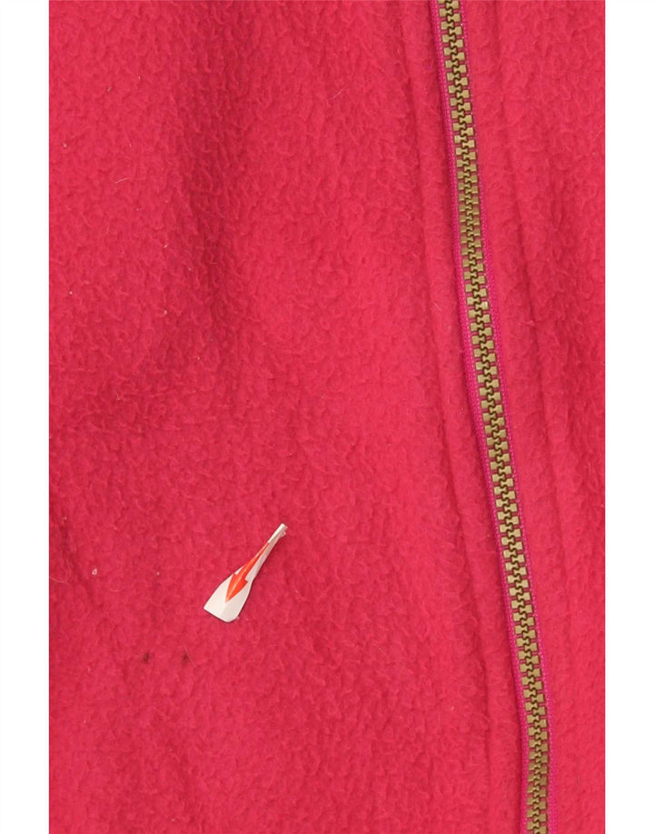 Santo Stefano Mens Fleece Jacket UK 38 Medium Pink Check Polyester