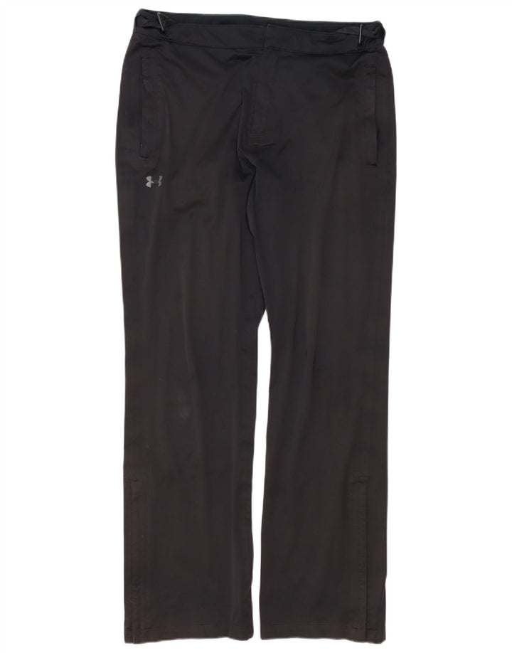Under Armour Mens Straight Casual Trousers Medium W32 L34 Black