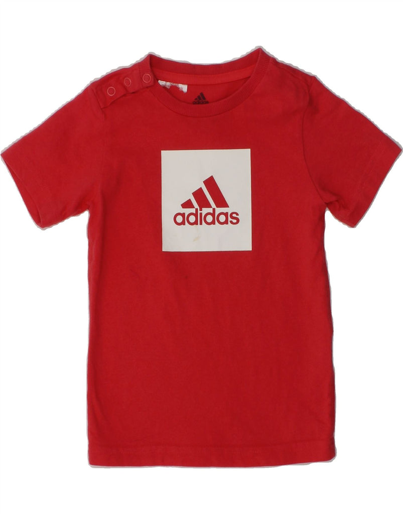 ADIDAS Baby Girls Graphic T-Shirt Top 12-18 Months Red | Vintage Adidas | Thrift | Second-Hand Adidas | Used Clothing | Messina Hembry 