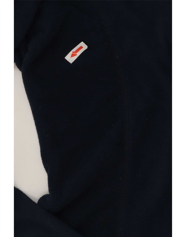 Columbia Mens Zip Neck Fleece Jumper Large Navy Blue Polyester