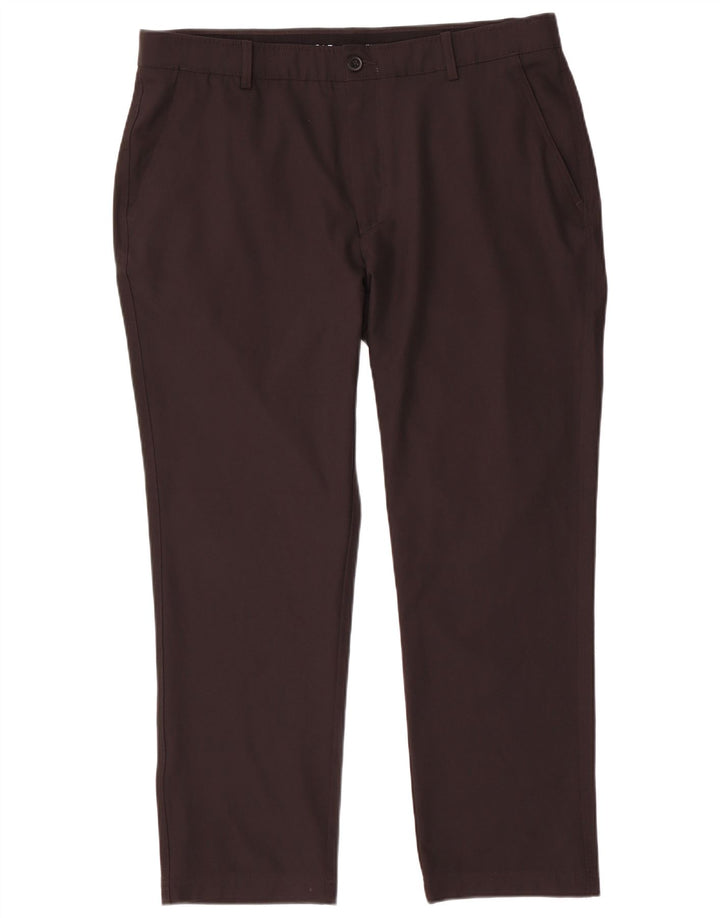 Calvin Klein Mens Golf Straight Chino Trousers W38 L29 Black Polyester