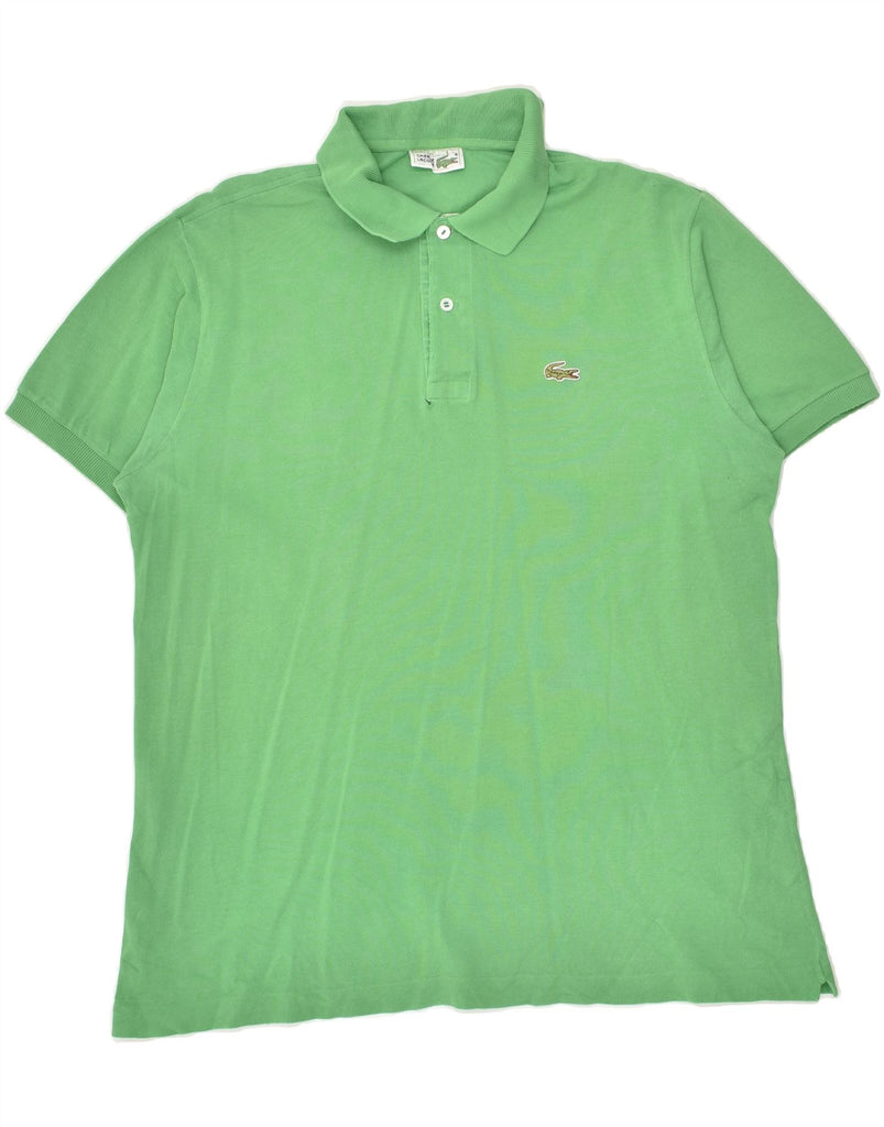LACOSTE Mens Polo Shirt Size 6 XL Green Cotton | Vintage Lacoste | Thrift | Second-Hand Lacoste | Used Clothing | Messina Hembry 