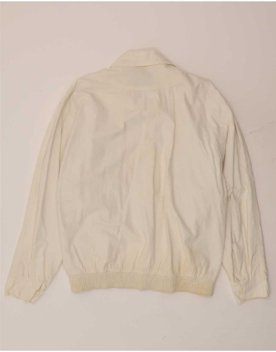 Vintage Mens Bomber Jacket UK 36 Small White