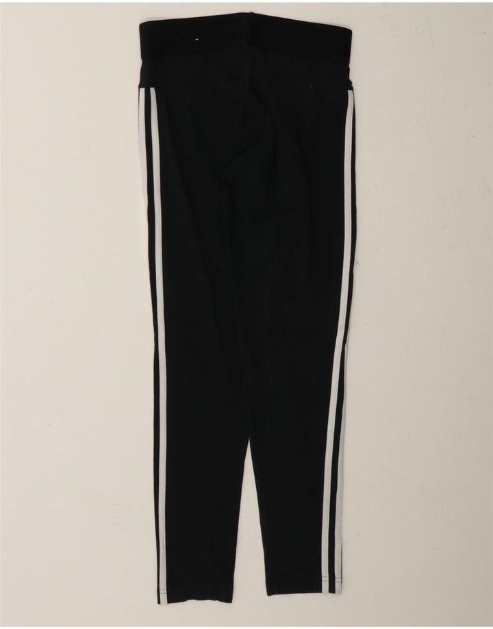 ADIDAS Womens Leggings UK 8/10 Small Black Cotton Vintage Adidas and Second-Hand Adidas from Messina Hembry 