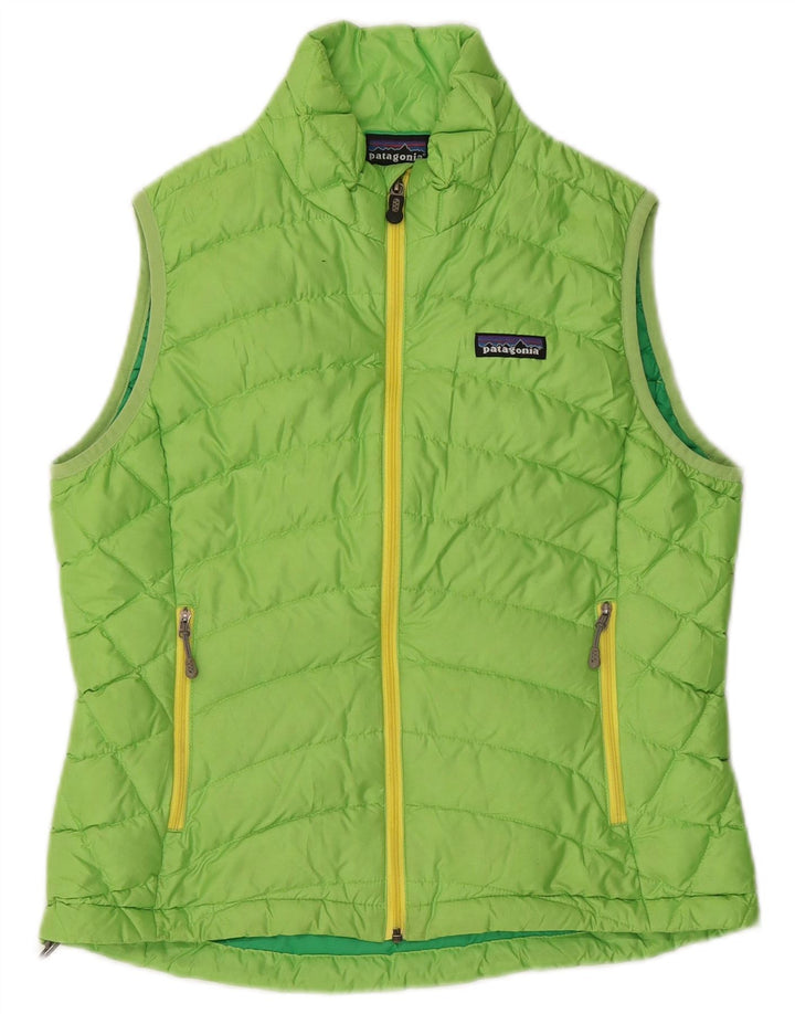 Patagonia Womens Padded Gilet UK 10 Small Green Polyester