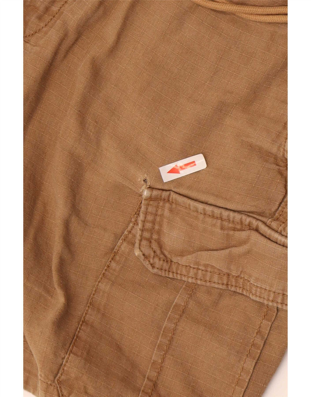 Abercrombie & Fitch Mens Cargo Shorts Medium W32  Brown Linen