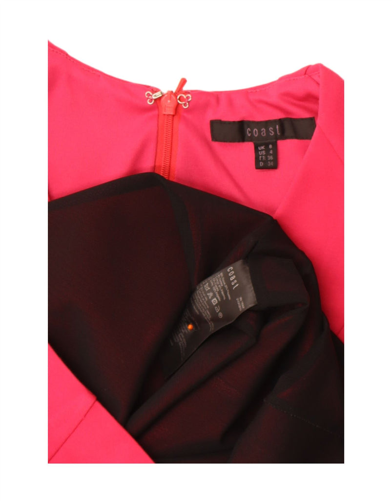 COAST Womens Sleeveless Bodycon Dress UK 8 Small Pink Viscose Vintage Coast and Second-Hand Coast from Messina Hembry 