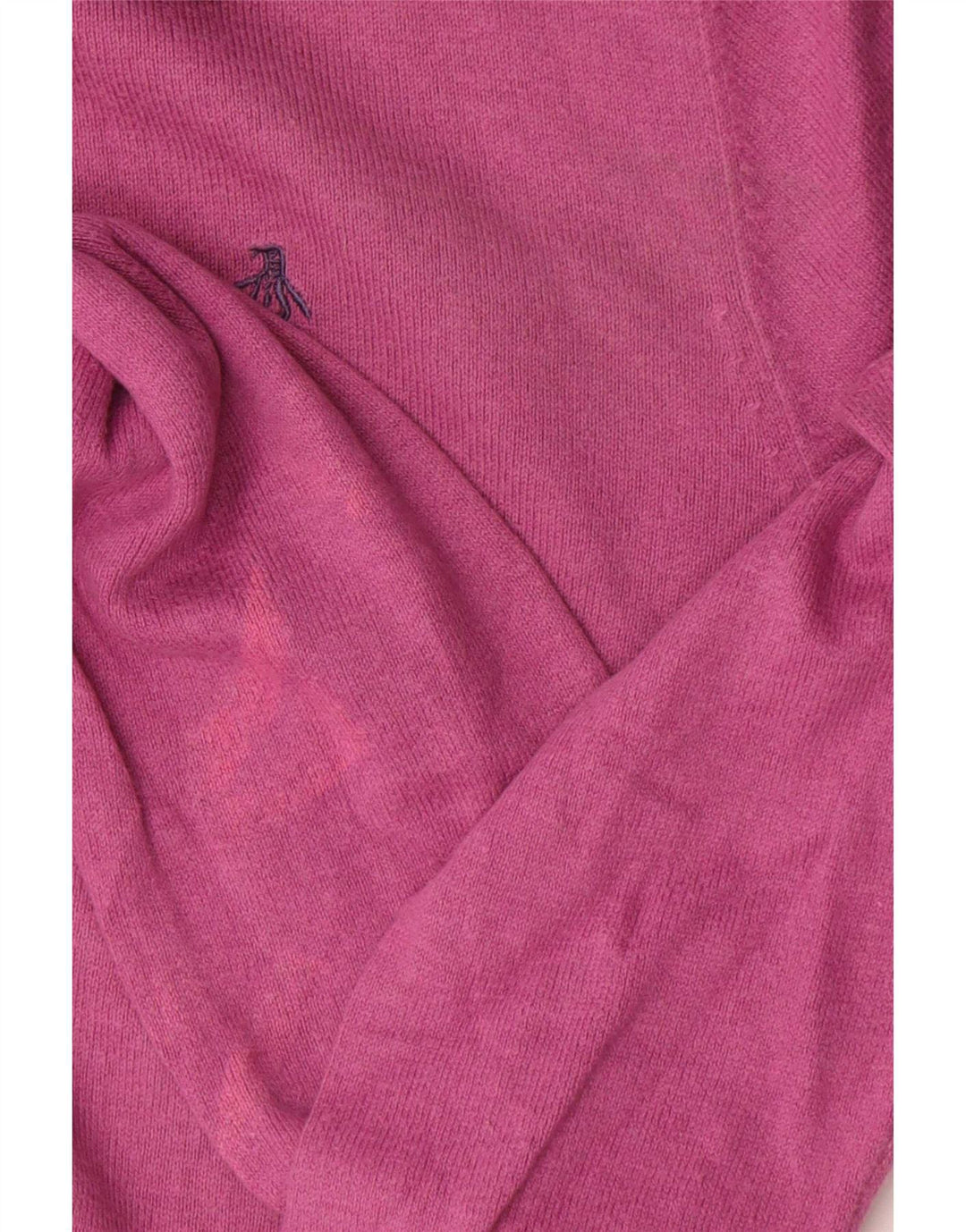 Penguin Mens Crew Neck Jumper Sweater Medium Pink Cotton