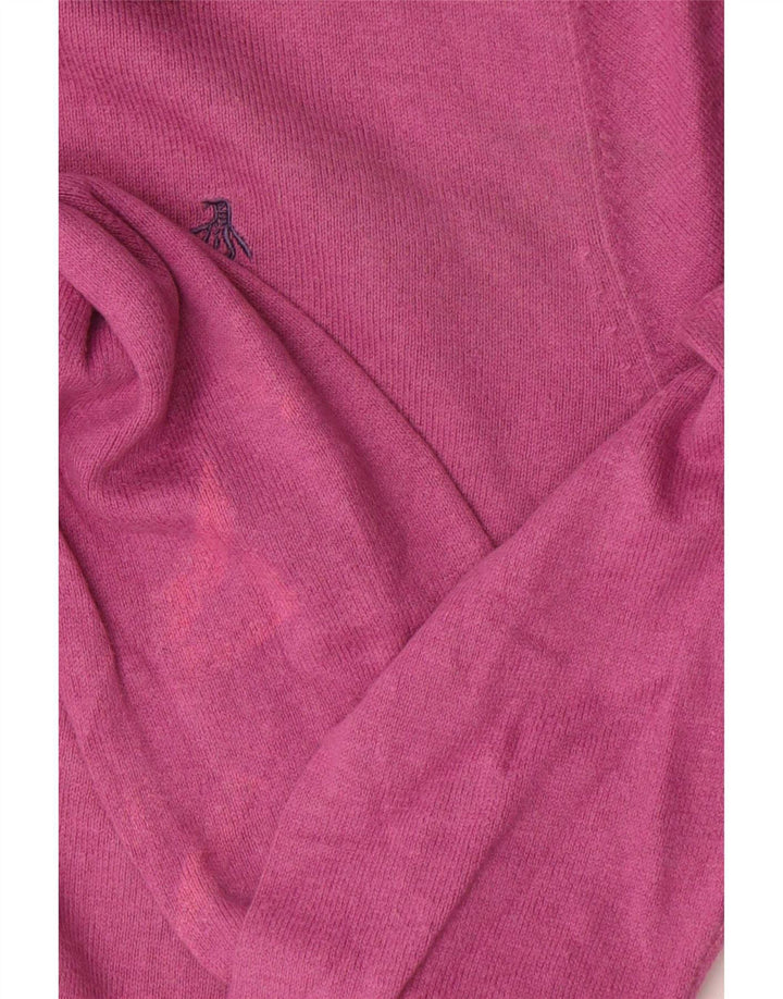 Penguin Mens Crew Neck Jumper Sweater Medium Pink Cotton