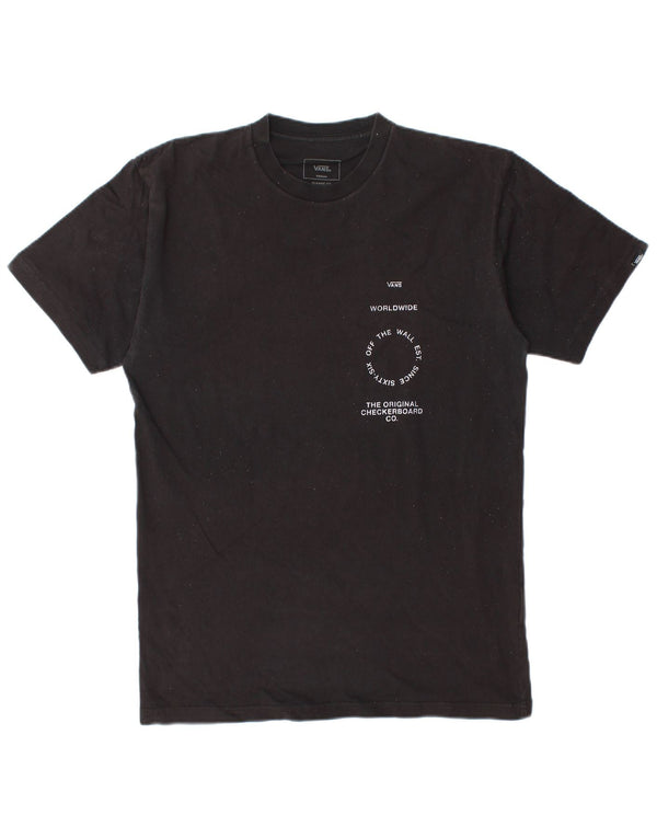 Vans Mens Classic Fit Graphic T-Shirt Top Medium Black