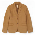 J. Crew Womens 2 Button Blazer Jacket US 10 Large Brown Wool