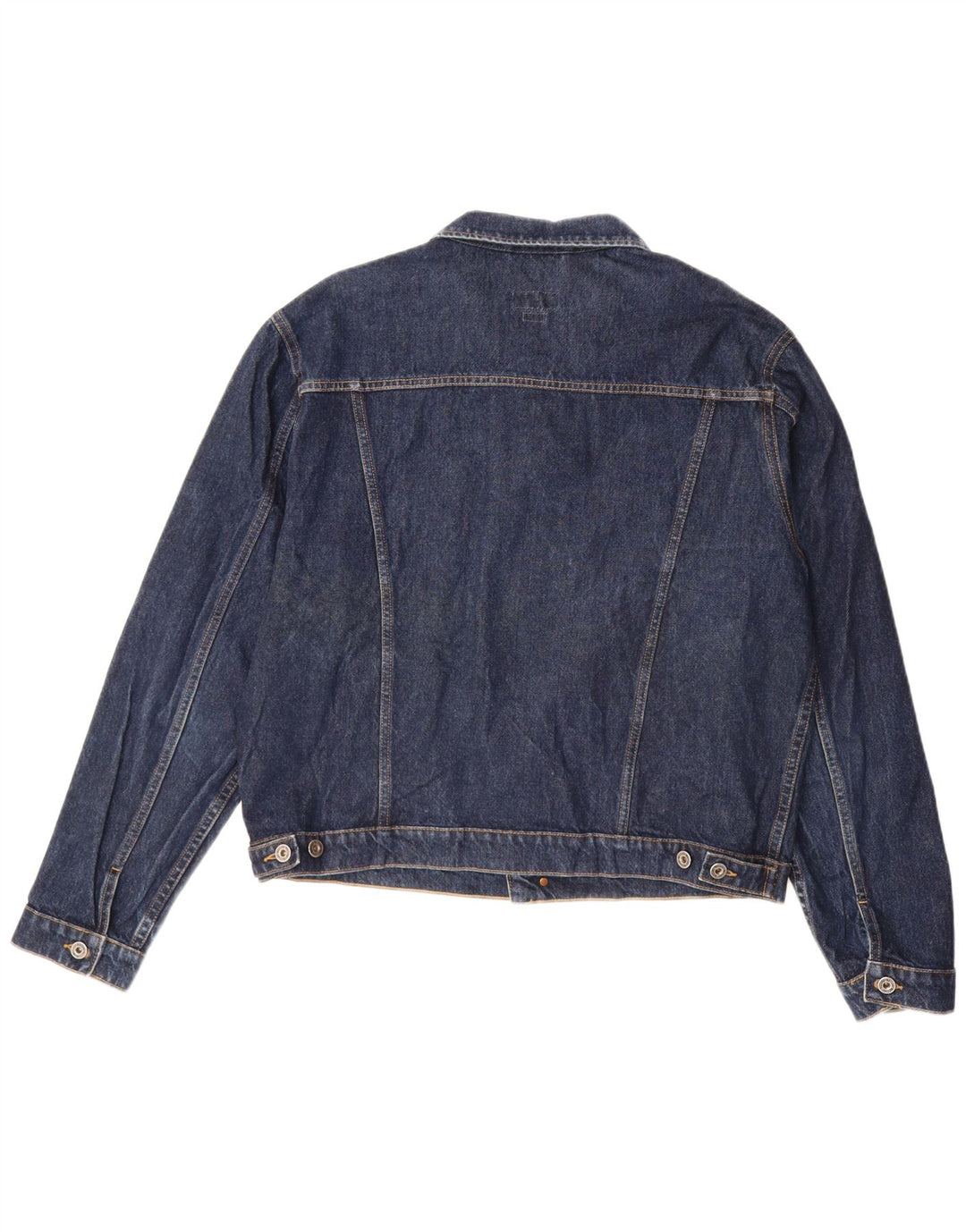 MUSTANG Mens Denim Jacket UK 40 XL Navy Blue Cotton