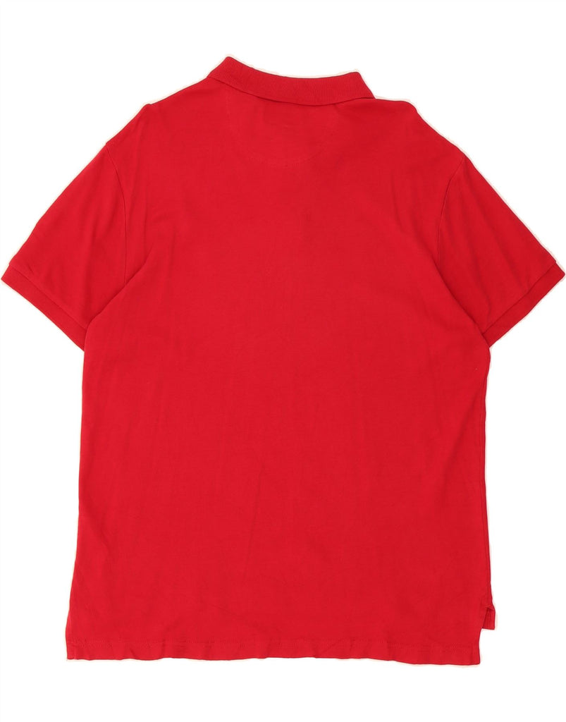 CHAPS Mens Custom Fit Polo Shirt Large Red Cotton Vintage Chaps and Second-Hand Chaps from Messina Hembry 