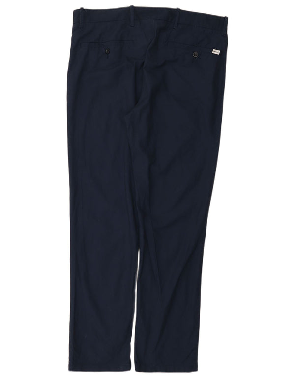 Levi's Mens Slim Chino Trousers W36 L32 Navy Blue Cotton