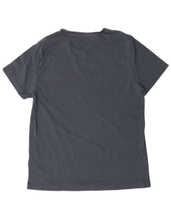 Tommy Hilfiger Mens Graphic T-Shirt Top Medium Grey Cotton