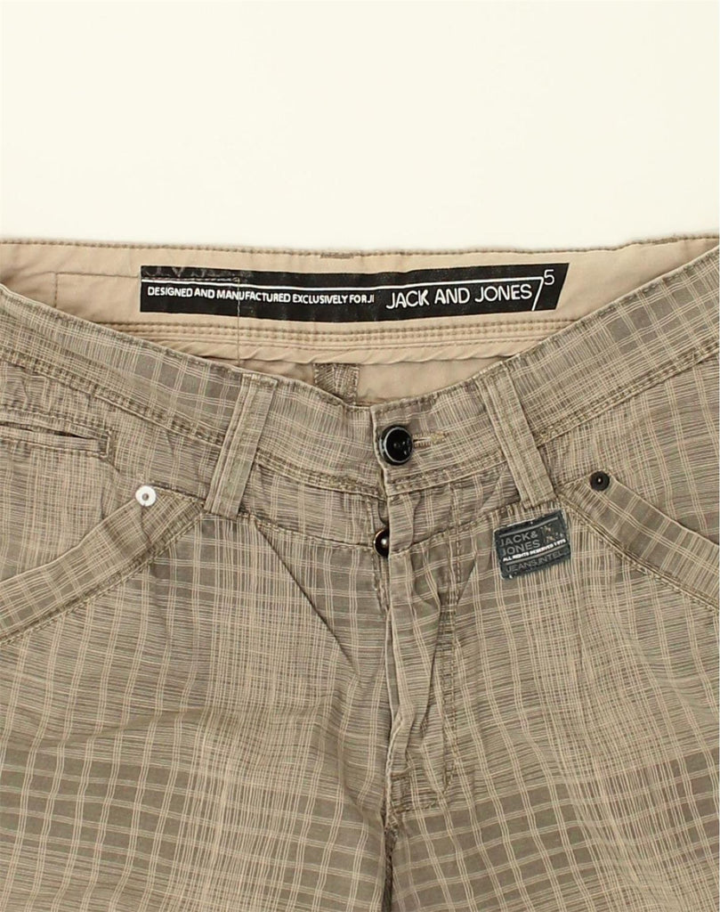 JACK & JONES Mens Casual Shorts Small W29 Grey Check | Vintage Jack & Jones | Thrift | Second-Hand Jack & Jones | Used Clothing | Messina Hembry 