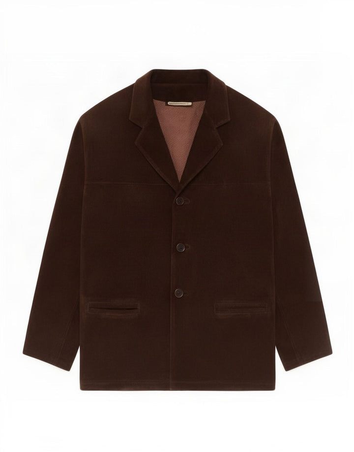 J. C. Twidd Mens Suede Windbreaker Coat IT 50 Large Brown Leather