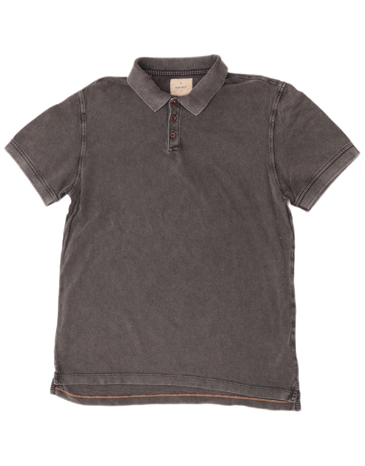White Stuff Mens Polo Shirt Medium Grey Cotton