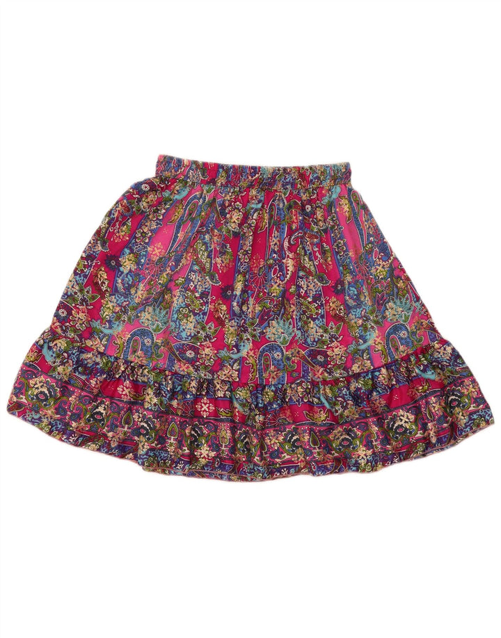 VINTAGE Womens Flared Skirt W22 2XS  Multicoloured Paisley