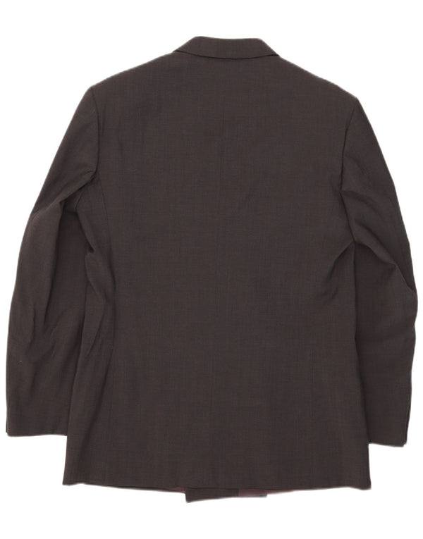 Nino Cerruti Mens Double Breasted Blazer Jacket IT 50 Large Grey Wool