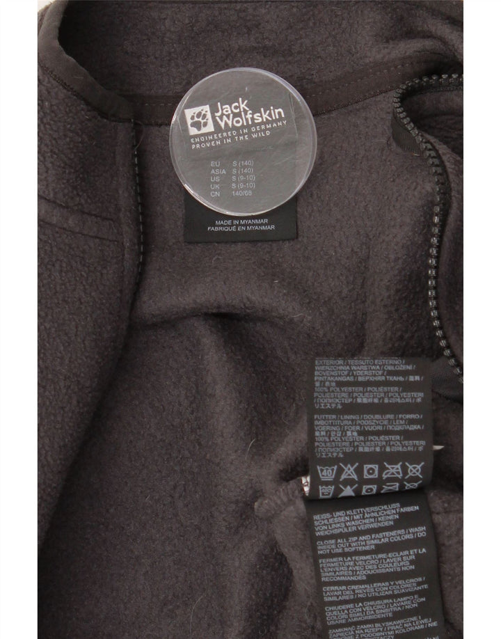 Jack Wolfskin Boys Fleece Jacket 9-10 Years Small Grey Polyester