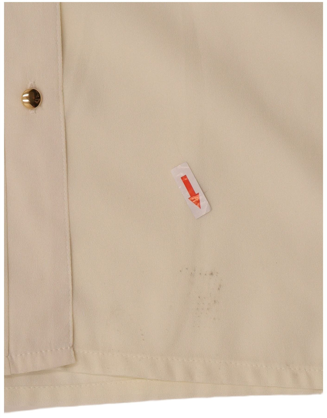 Vintage Womens Shirt Blouse UK 14 Medium  Off White Viscose