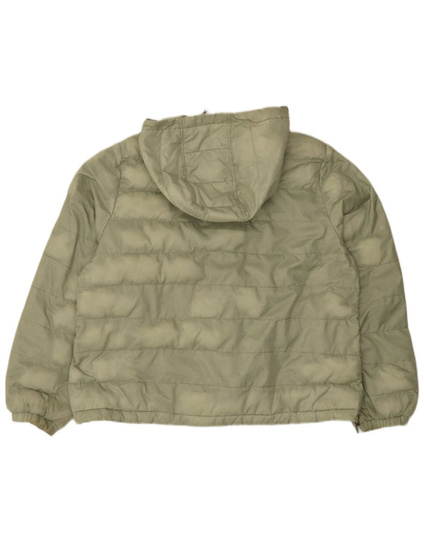 Levi's Womens Hooded Padded Jacket UK 18 XL Green Polyester
