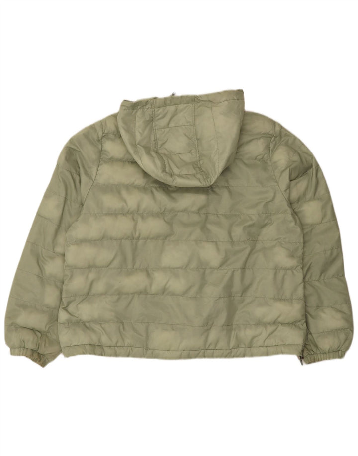 Levi's Womens Hooded Padded Jacket UK 18 XL Green Polyester