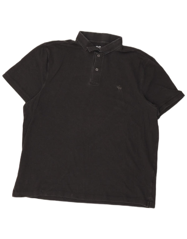 Abercrombie & Fitch Mens Polo Shirt 2XL Black Cotton