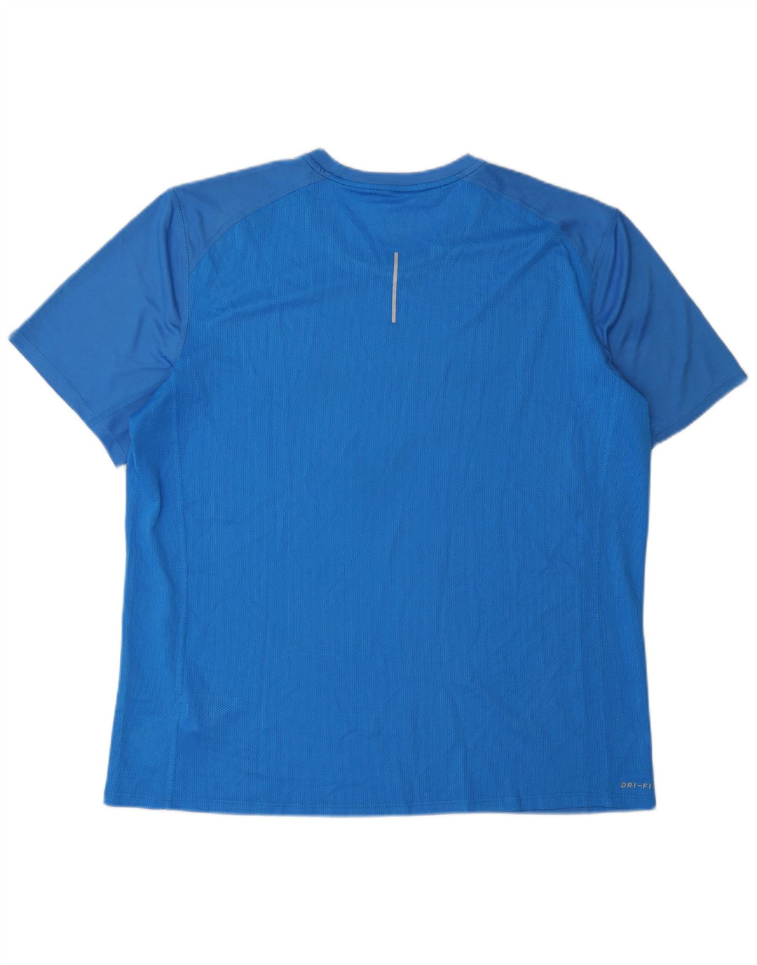 Nike Mens Dri Fit T-Shirt Top XL Blue Polyester
