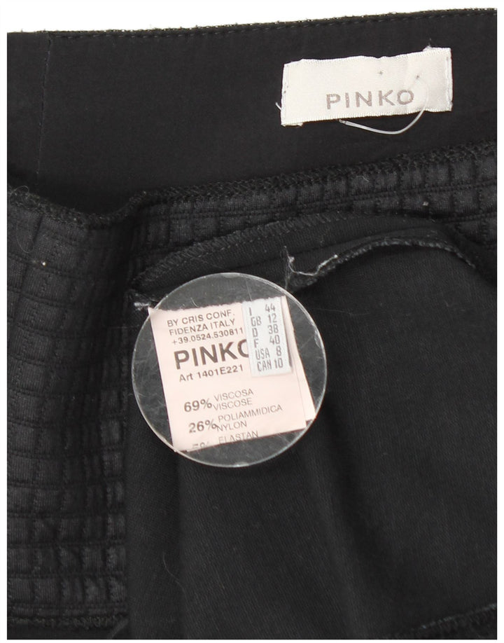 Pinko Womens Pencil Skirt UK 12 Medium W28 Black Viscose