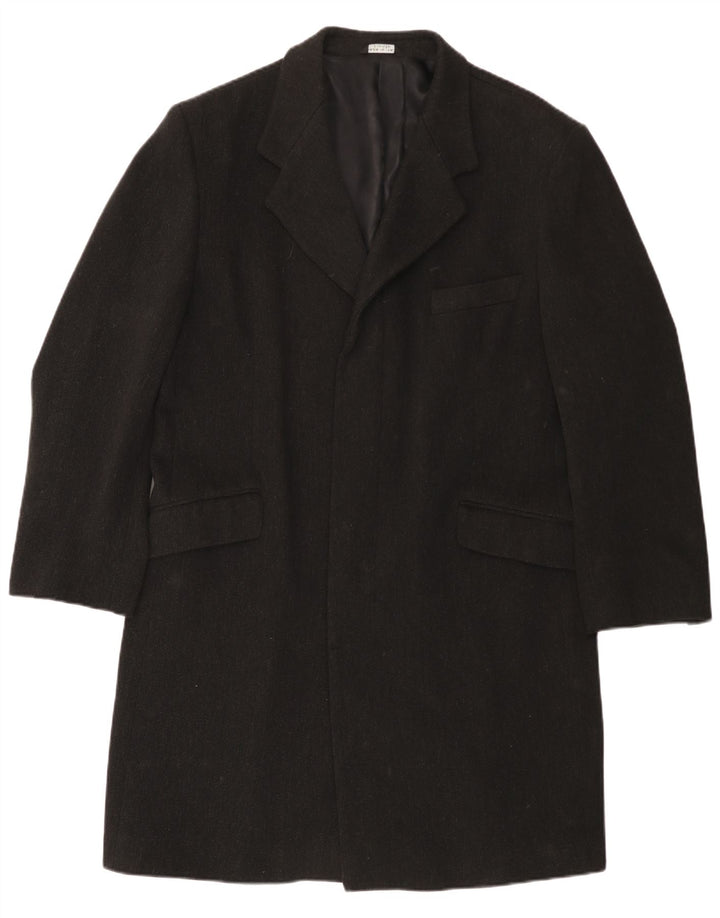 Conbipel Mens Overcoat IT 52 Large Black Wool