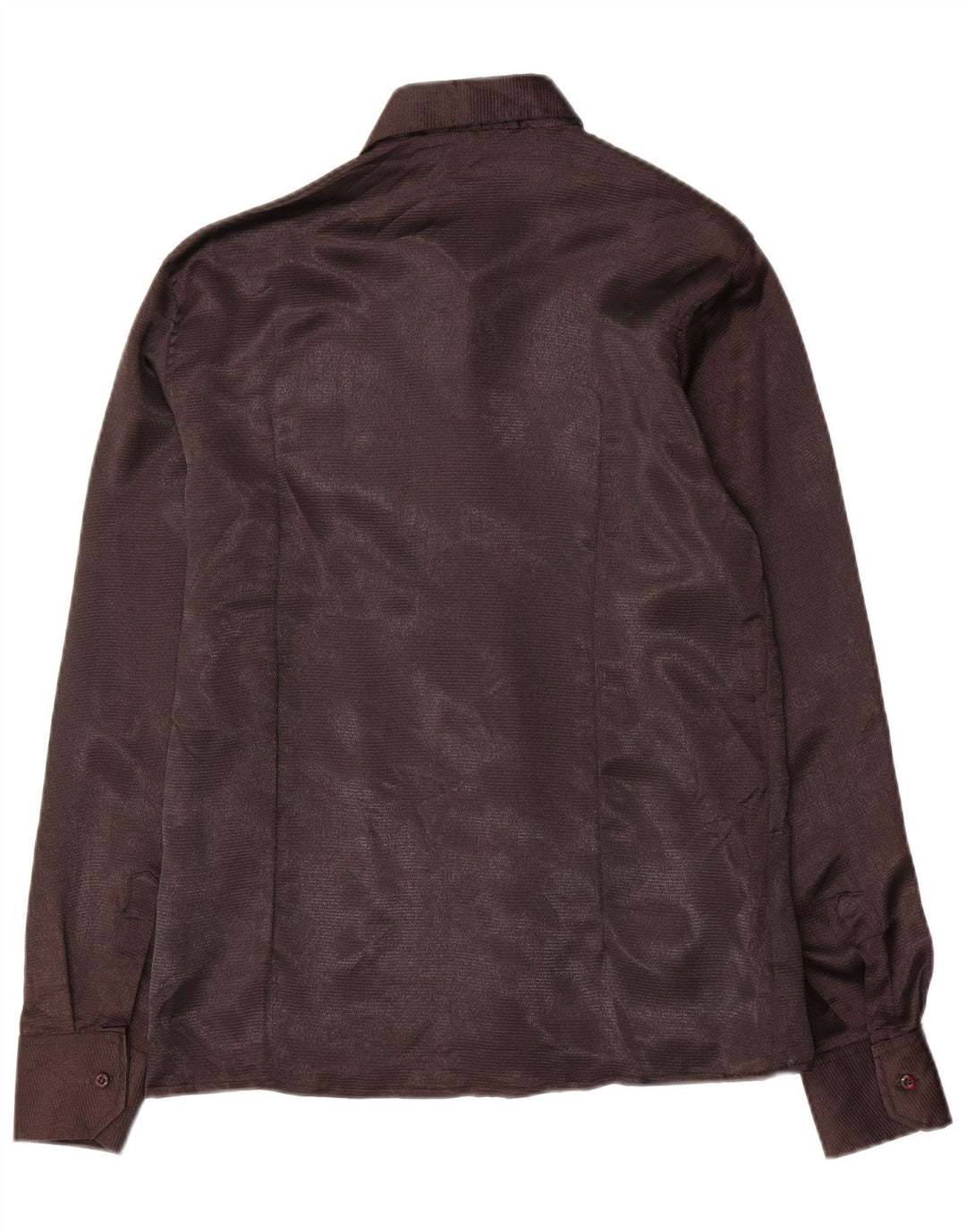 Vintage Womens Shirt UK 18 XL Brown Cotton