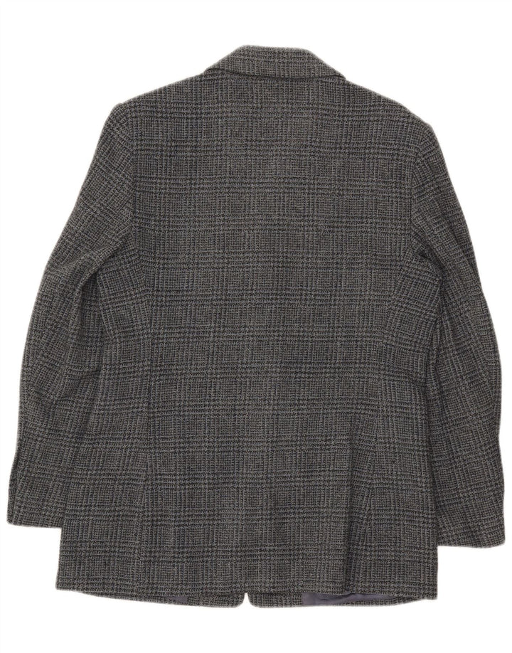 Marks & Spencer Womens Standard Fit Blazer Jacket UK 14 Medium Grey