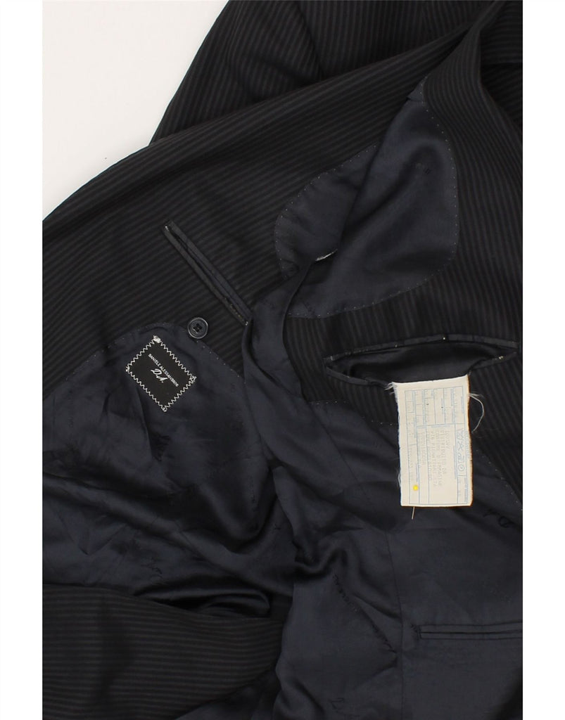 DANIELE ALESSANDRINI Mens 2 Button Blazer Jacket IT 48 Medium Black | Vintage Daniele Alessandrini | Thrift | Second-Hand Daniele Alessandrini | Used Clothing | Messina Hembry 