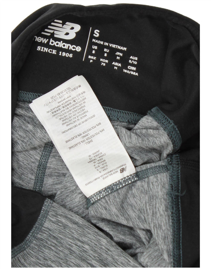 New Balance Womens Performance Capri Leggings UK 10 Small Grey Flecked