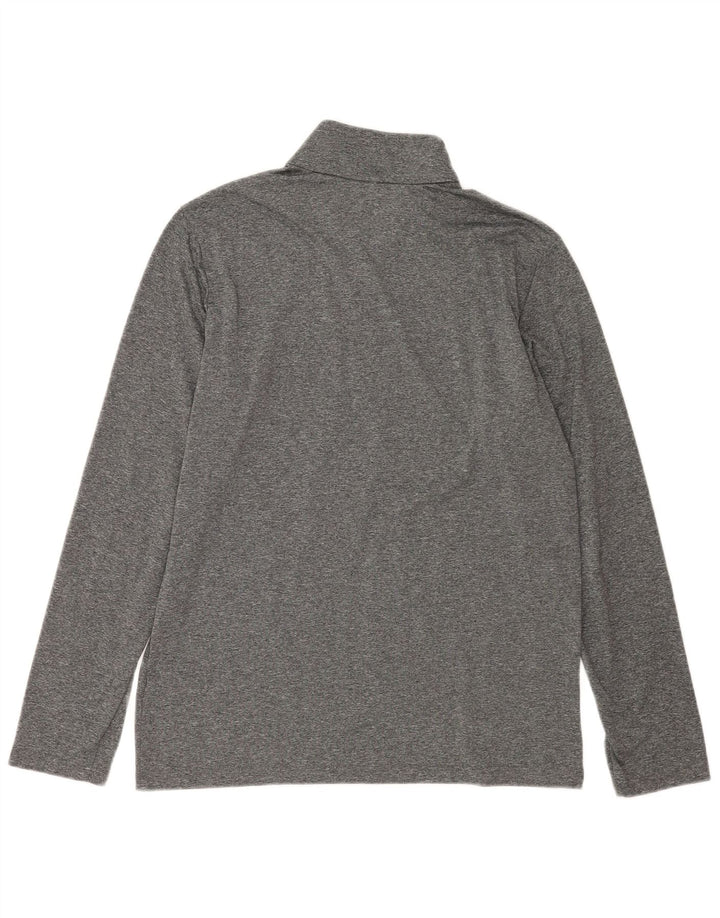 Jack Wolfskin Mens Zip Neck Pullover Tracksuit Top UK 42 Large Grey
