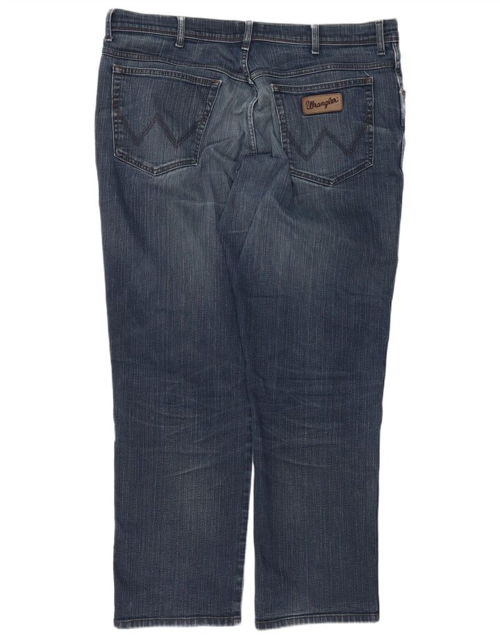 WRANGLER Mens Texas Straight Jeans W40 L32  Blue Cotton