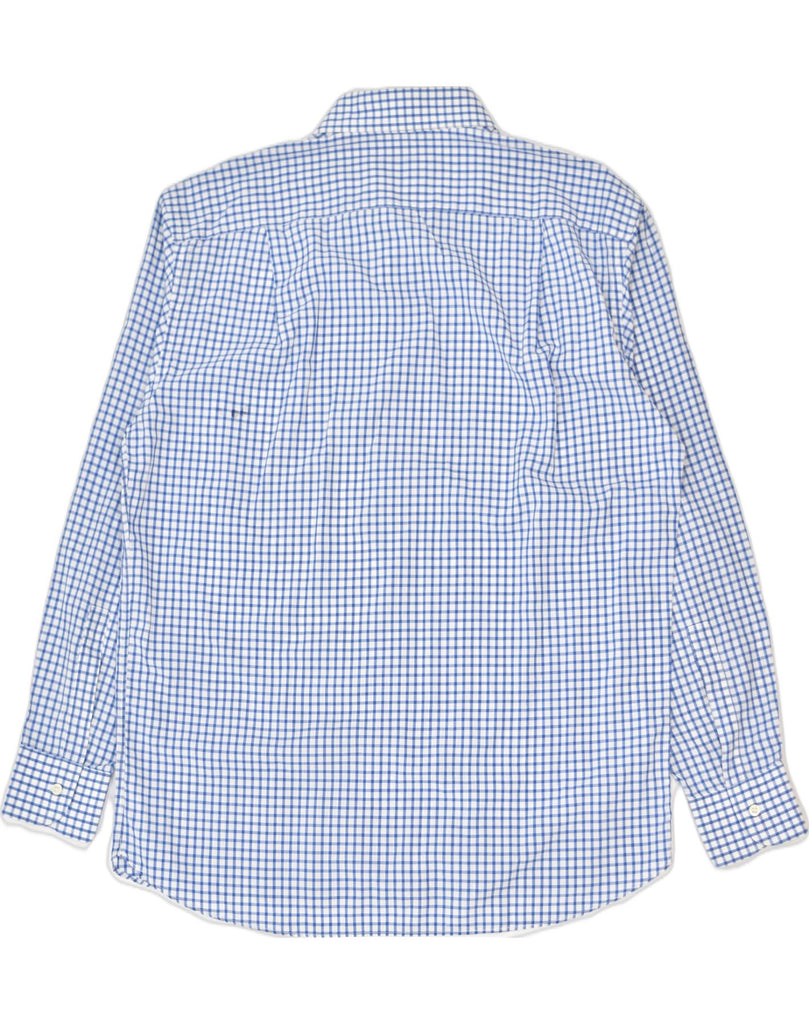 VINTAGE Mens Shirt Size 41 16 Large Blue Check Cotton | Vintage | Thrift | Second-Hand | Used Clothing | Messina Hembry 