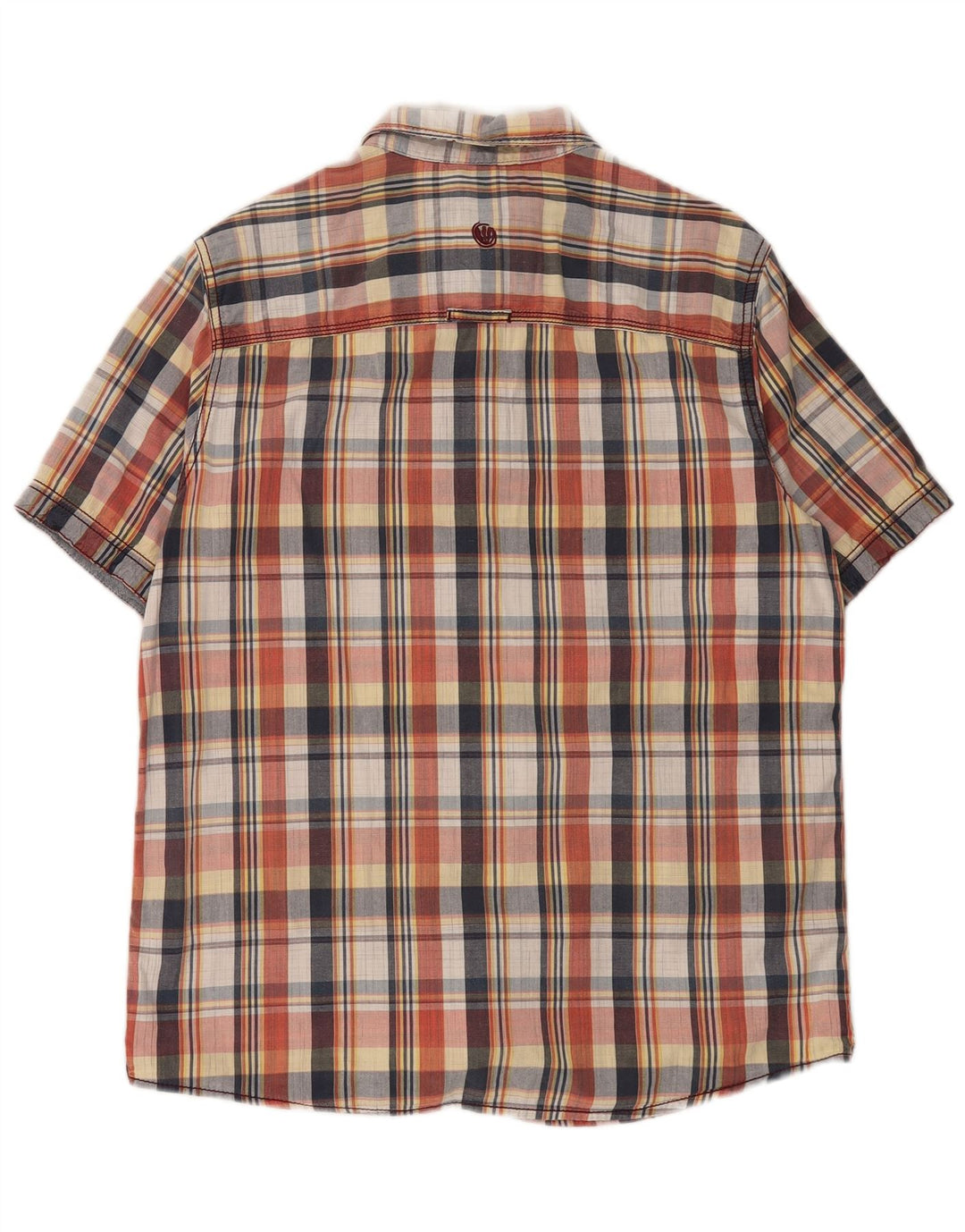 FAT FACE Mens Classic Fit Short Sleeve Shirt Medium Multicoloured Check