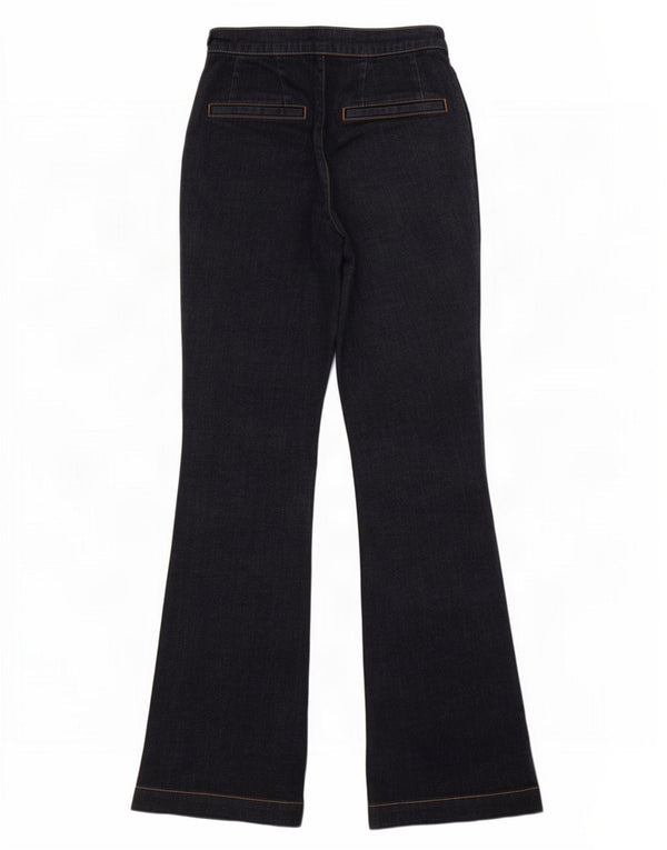 Massimo Dutti Womens Flared Jeans W26 L30 Navy Blue