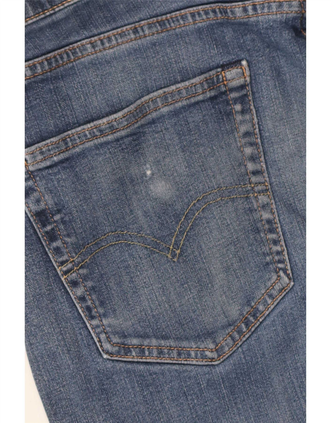 Levi's Mens 502 Tapered Jeans W34 L34 Blue Cotton