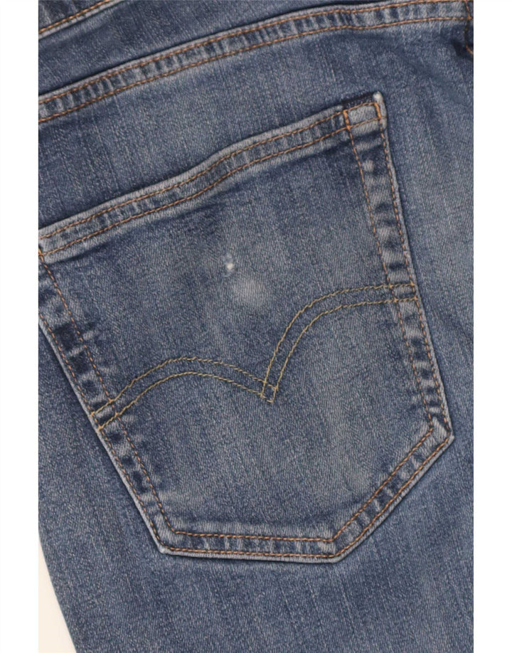 Levi's Mens 502 Tapered Jeans W34 L34 Blue Cotton