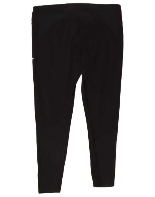 Reebok Womens Crop Leggings UK 20/22 XL Black