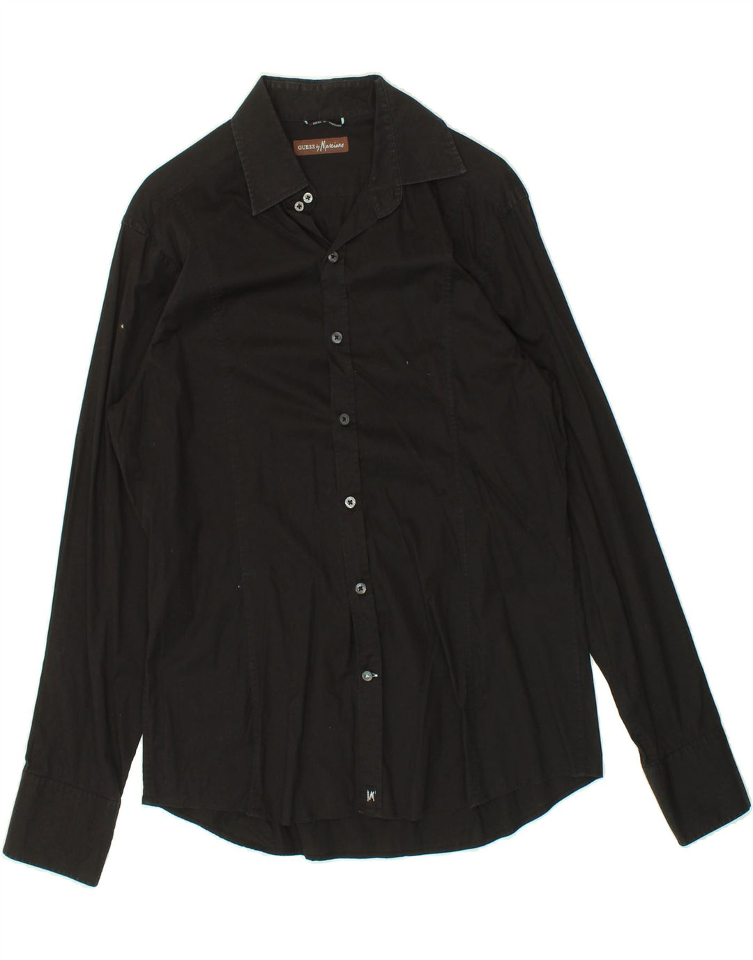 GUESS Mens Shirt Large Black Cotton | Vintage Guess | Thrift | Second-Hand Guess | Used Clothing | Messina Hembry 