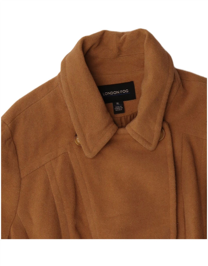 LONDON FOG Womens Pea Coat UK 18 XL Brown