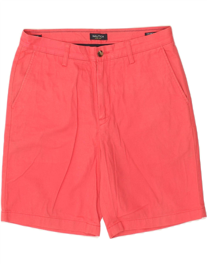 NAUTICA Mens Chino Shorts W33 Medium Pink Cotton | Vintage Nautica | Thrift | Second-Hand Nautica | Used Clothing | Messina Hembry 