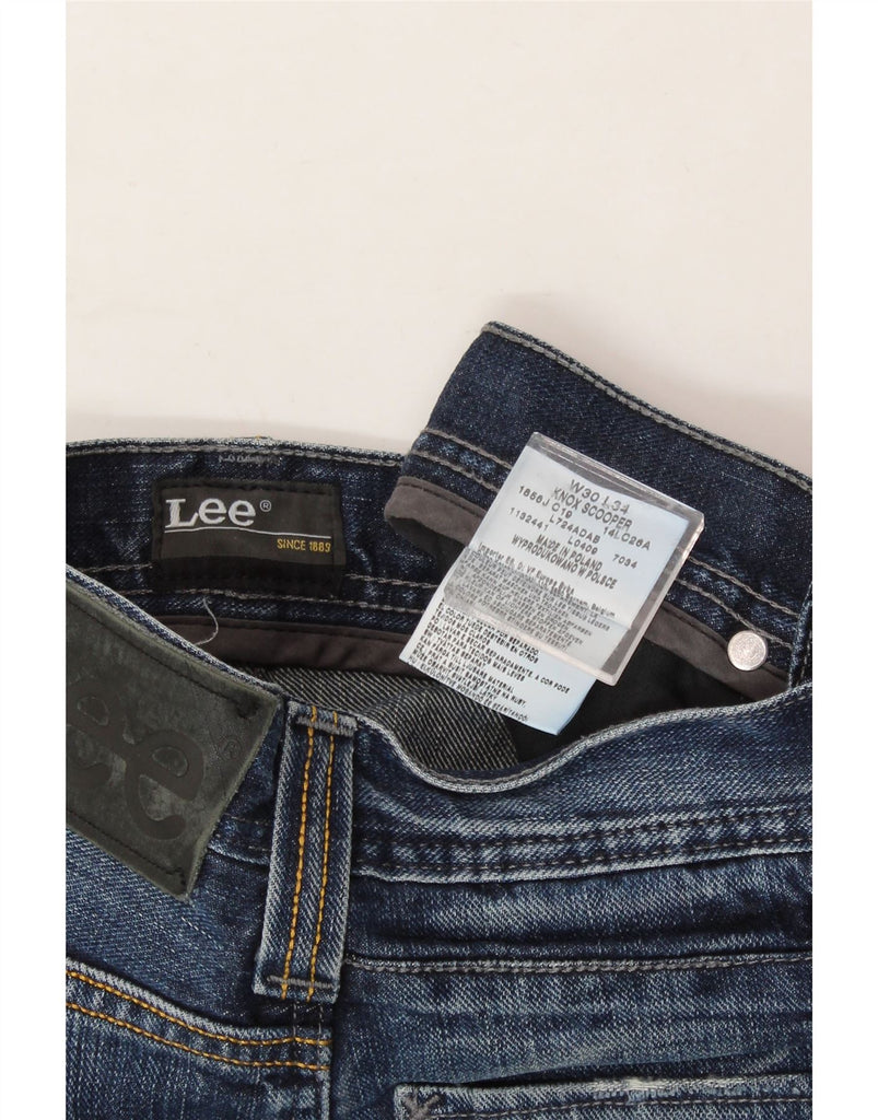 LEE Womens Knox Scooper Straight Jeans W30 L34 Navy Blue Vintage Lee and Second-Hand Lee from Messina Hembry 