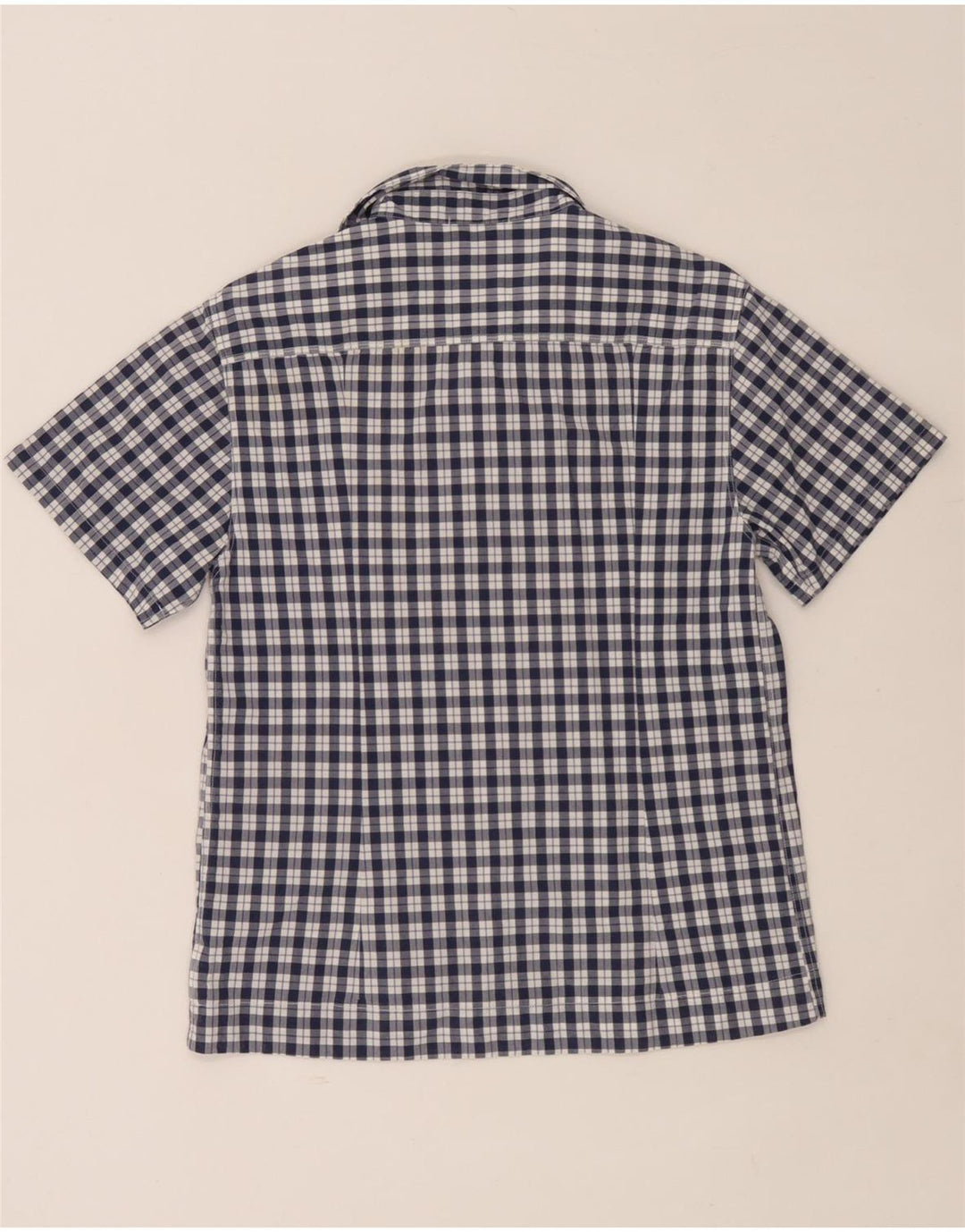 Stone Island Boys Short Sleeve Shirt 15-16 Years Navy Blue Check